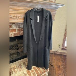 J. Crew long gray Coatigan